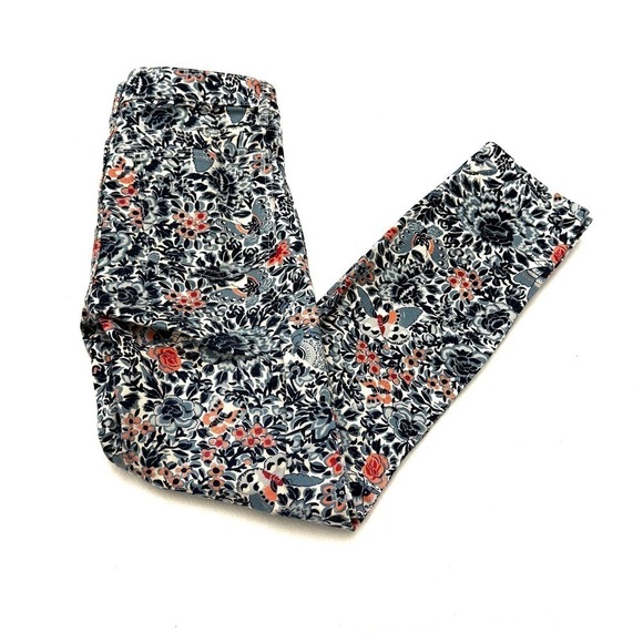 Tory Burch Skinny Flower Printed Pattern Skinny Denim Jeans SZ26 - Picture 8 of 9